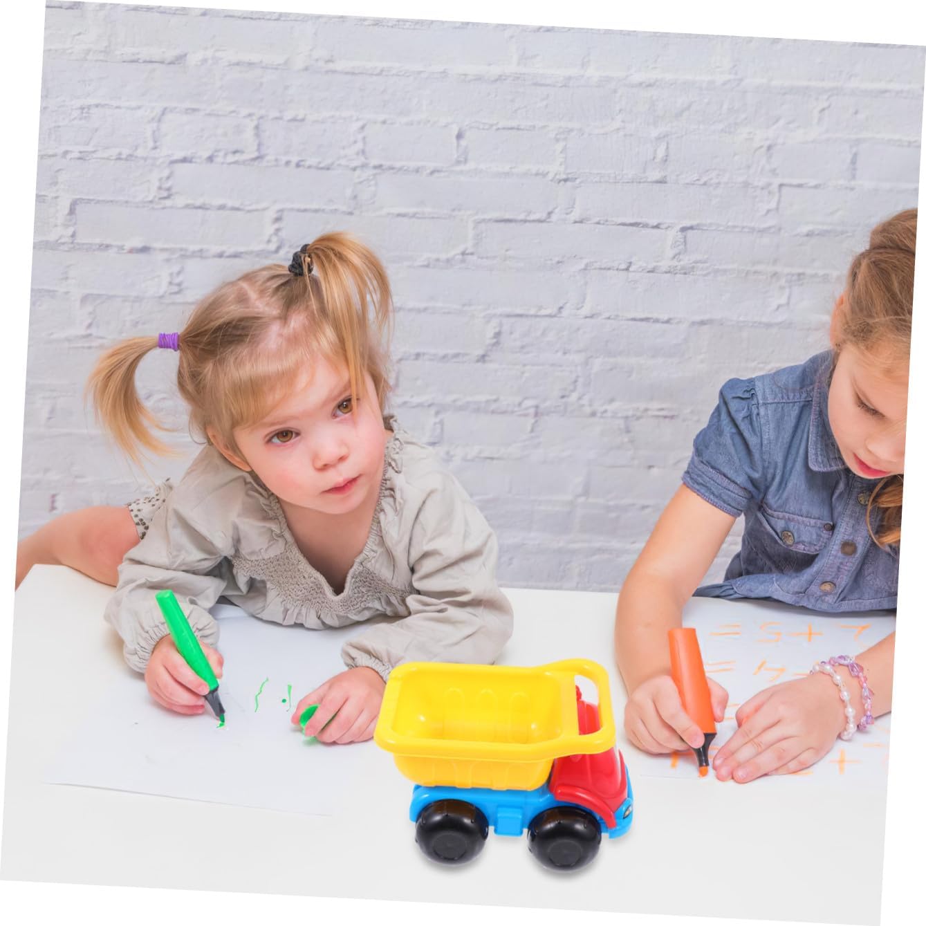 Uonlytech Outdoor Sand Pit Educational Beach Tools for Teamwork and Recognition and Secure Sand Scooping Kit for Creative Play and Learning at Seaside Festivals