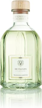 Dr. Vranjes Magnolia Orchidea Diffuser 250ml + Double Pack of White Sticks 3 Pieces Bundle Luxury Home Fragrance, Made in Italy, Main Scent Floral Magnolia and Orchid