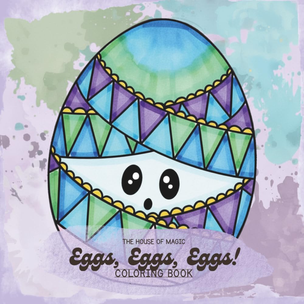 Easter Egg Coloring Book for Kids Ages 3–6: 20 Geometric Pattern Pages with Kawaii Characters and Design Your Own Egg (Travel Buddies™ – Mix & Match Coloring Books for Kids)