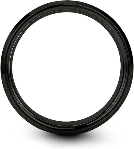 Miniatura 2 de Anillo de cuchillo de carnicero, regalo para amigo de chef, aniversario, boda, bisel de cúpula plana, carburo de tungsteno, banda para hombres y