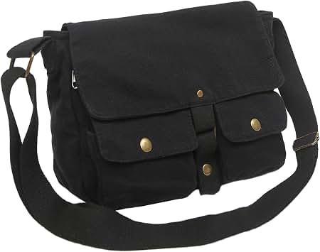 Amazon.com: Leaper Retro Canvas Messenger Bag — Unisex Crossbody
