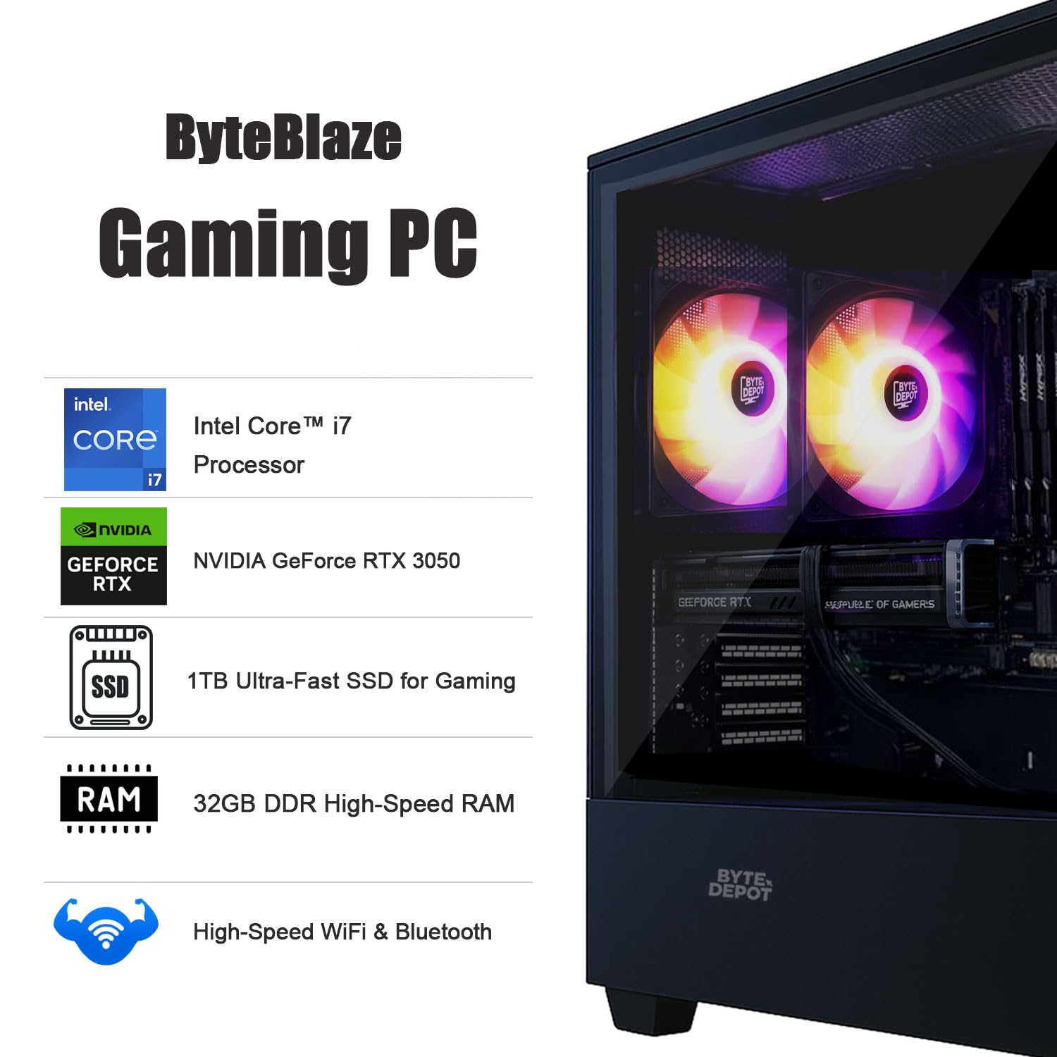 Amazon.com: BYTE DEPOT Gamer Xtreme Gaming PC X1, Intel Core i7