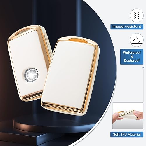 Miniatura 3 de RUABIBAN Funda para llavero Mazda con llavero, funda de TPU para llave Mazda 3, Mazda 3 Hatchback, Mazda CX-5, CX-30, CX-10 2020-2022