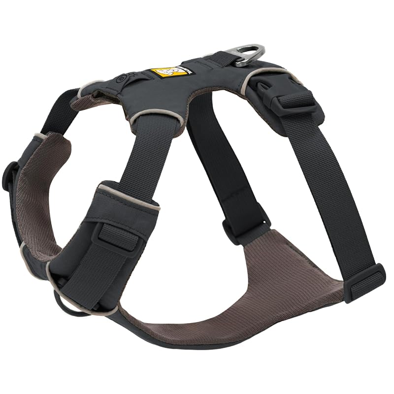 Peitoral para Cães Ruffwear Front Range com Ajuste e Dois Pontos de Guia, Basalt Gray, Large/X-Large