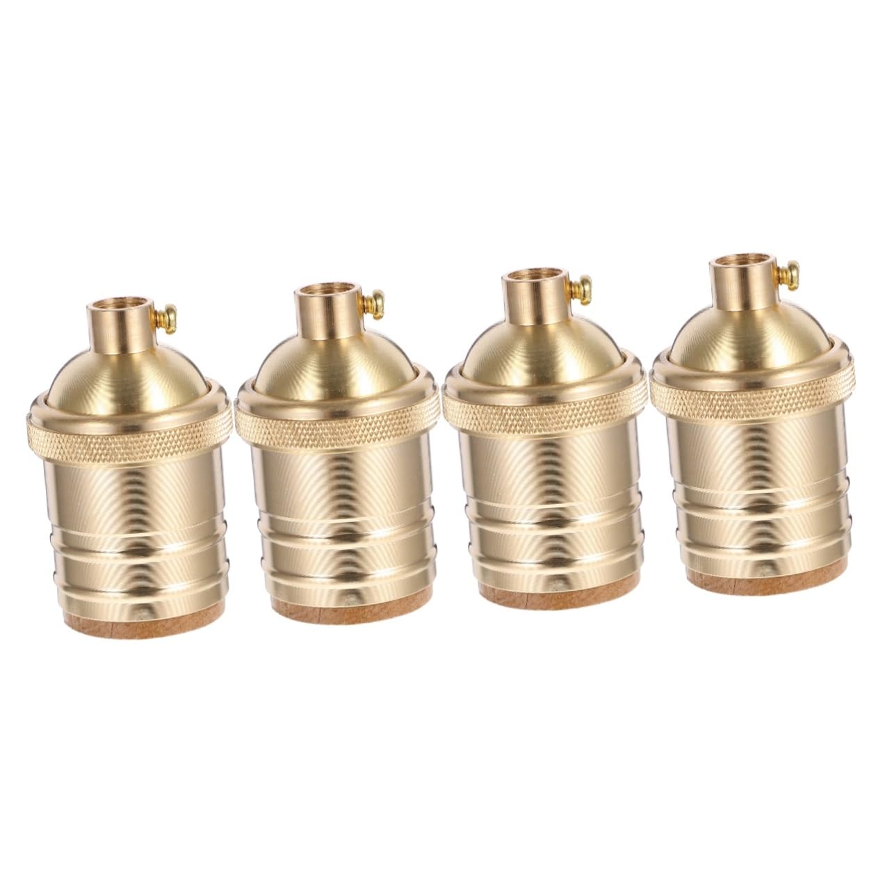 jojofuny 4pièces Douille De Lampe Vintage Rétro Avec Bouton De Pour Ampoule Support De Suspension Pour Lampes Décoratives
