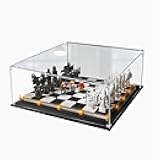 FEIFANBOYANG Acrylic display case for Lego 76392 Chess Games model Transparent display case, self-assembling dustproof collectibles display case.( 11.8 x 11.8 x 5.9 inches(Display box only) (2mm)