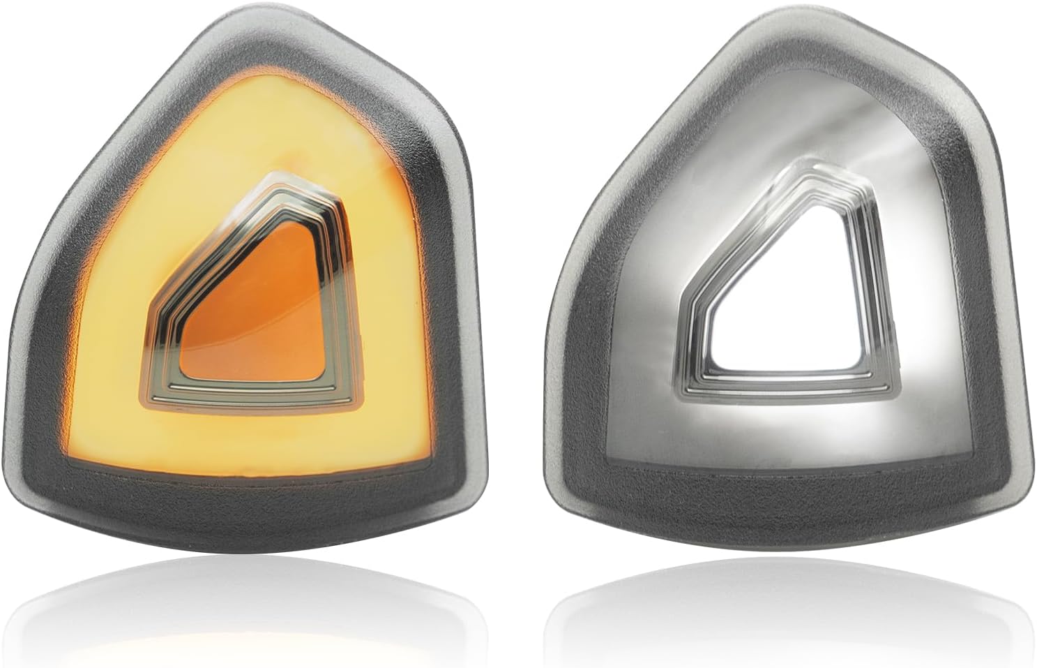 LED Tow Mirror Light Compatible with 2021 2022 2023 RAM 1500, Amber Turn Signal Light White Position Lamp for 2019-2022 RAM 2500 3500