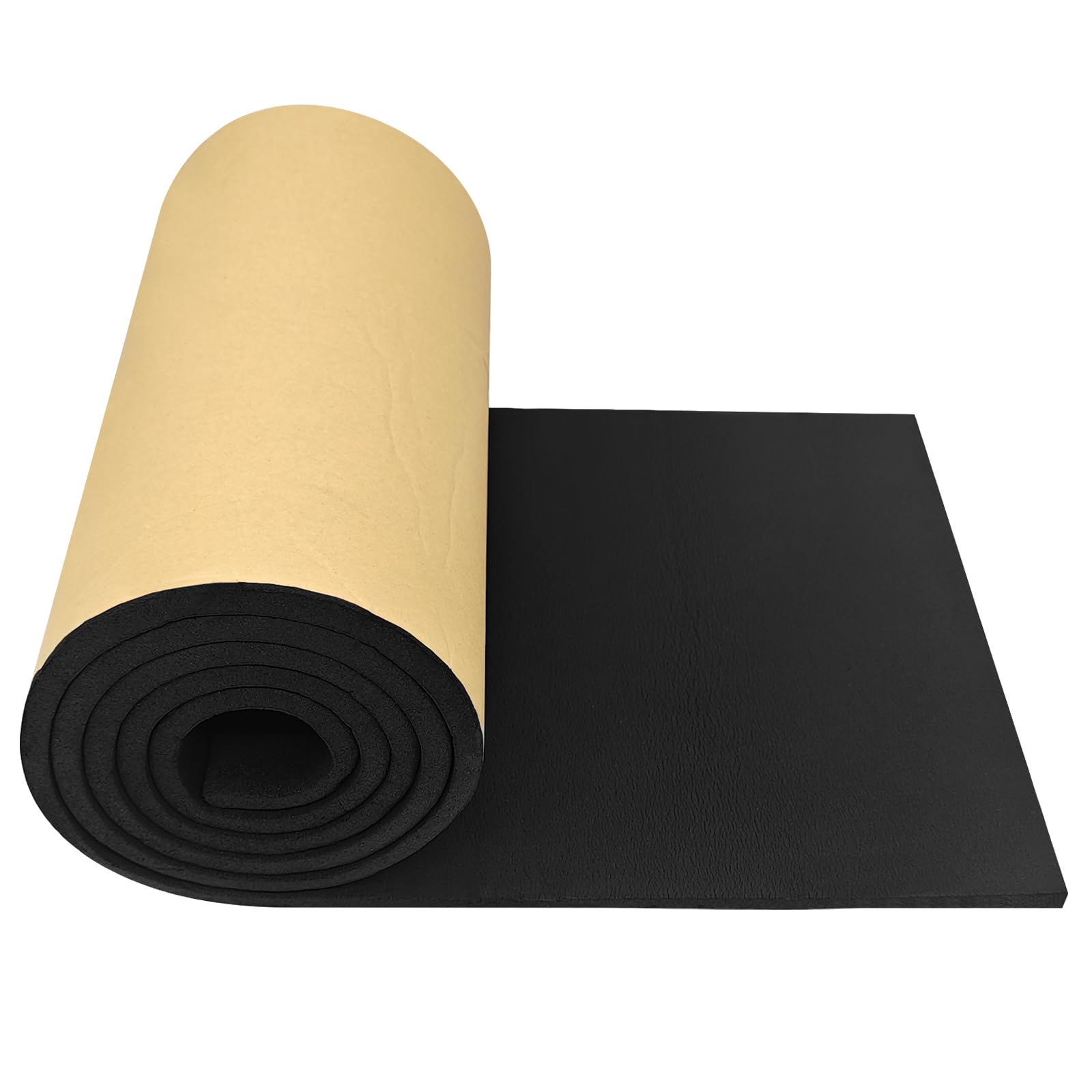 MENGBEI Schaumstoffmatte Selbstklebend 200cm X 30cm X 10mm Dämmmatte Schallschutzmatte Isolierung Dämmung Schalldämmung Wärmedämmung Feuerfest Feuchtigkeitsfest Wasserdicht Für Auto & Wohnraum