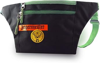 Original Jägermeister Bum Bag, Black/Green, 18 cm x 16 cm
