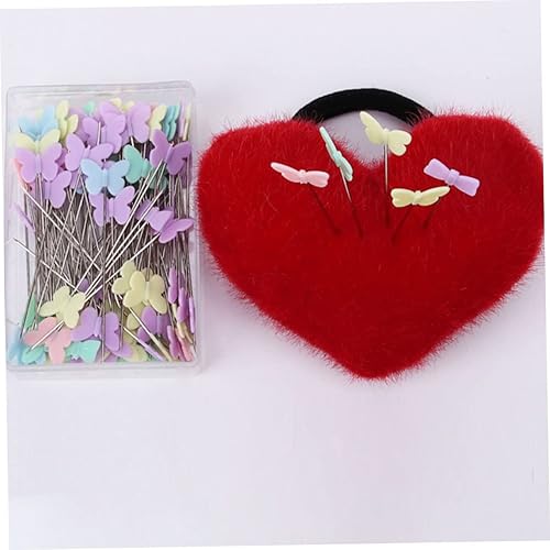 Miniatura 7 de ULDIGI 2 cajas de herramientas de sastre Coloful para localizar agujas decorativas para tela elegante ramillete de mariposa costura hecha a mano de
