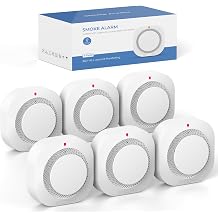 Smoke Detectors,Fire Alarms Battery Powered,Photoelectric Smoke Alarms | Low Battery Warning,Test and Mutton Button