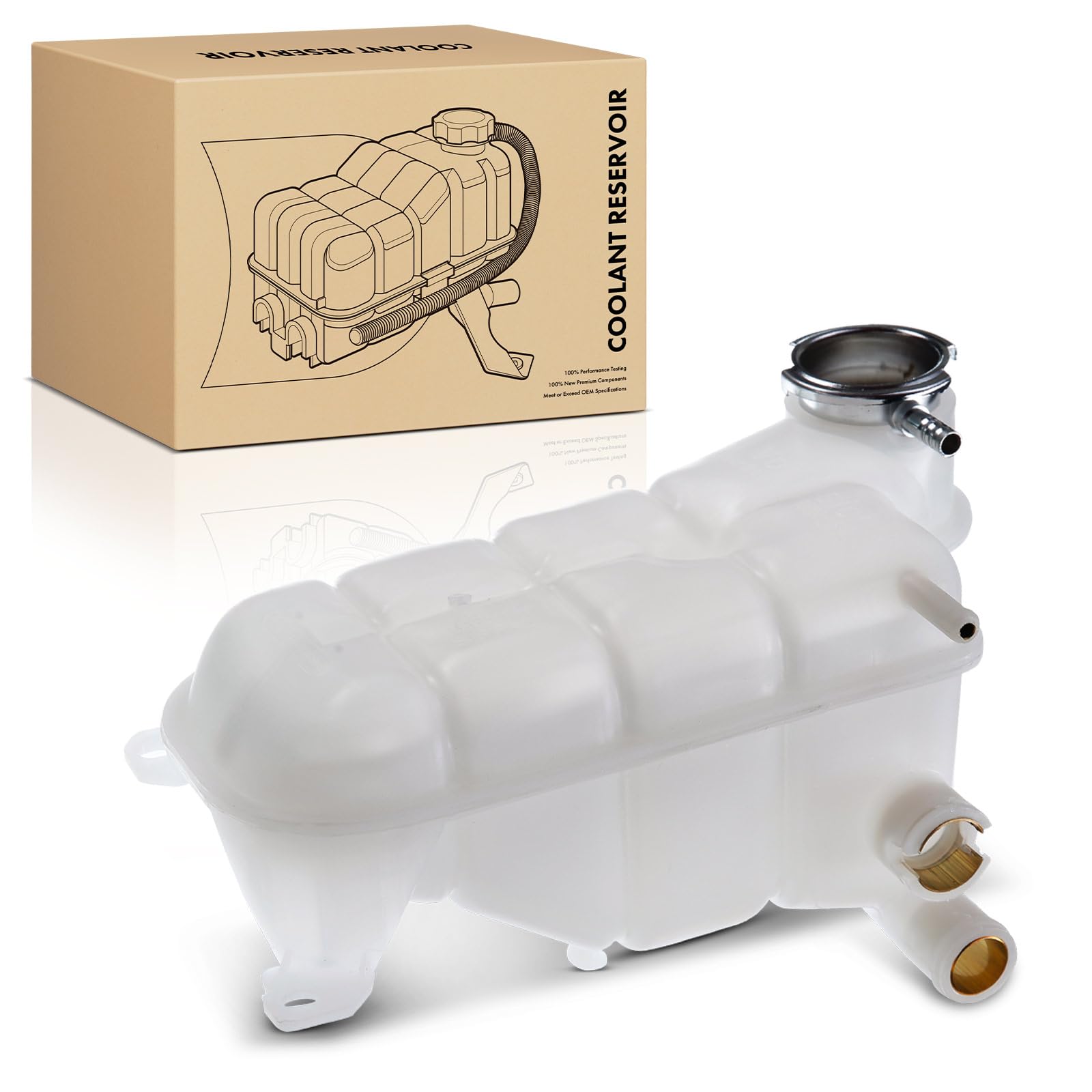 Frankberg Ausgleichsbehälter Kühlmittel Ohne Sensor Ohne Deckel für 124 E-Klasse W124 S124 190 W201 Coupe C124 Kombi T-Model S124 Saloon W124 1982-1996 1245001749