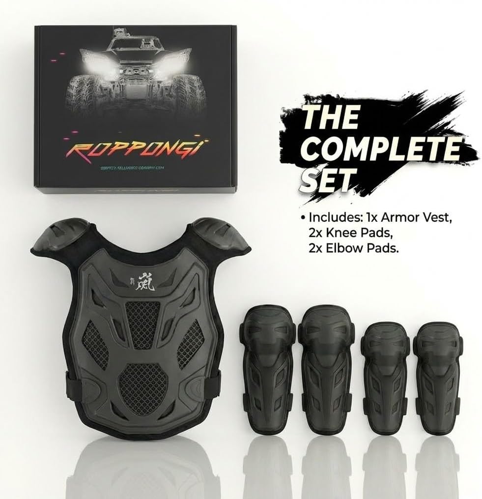 Kids Dirt Bike Gear - ROPPONGI Ran Series Thicken and Breathable Motocross Armor Suit for Boys and Girls, Youth Cycling Chest Protector for Mountain Biking and Motocross Riding - Image 8