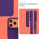YATWIN Silicone Case for iPhone 17 Pro Max, Soft-Touch, Shockproof, DustProof, Antiskid Phone Cover for Apple iPhone 17 Pro Max - Purple gallery image
