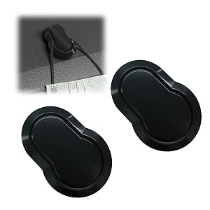 YoRise 2PCS Car Mini Hooks Carbon Fiber Strong Self-Adhesive Auto Storage Hanging Holder Multifunctional Car Dashboard Organizer Hook