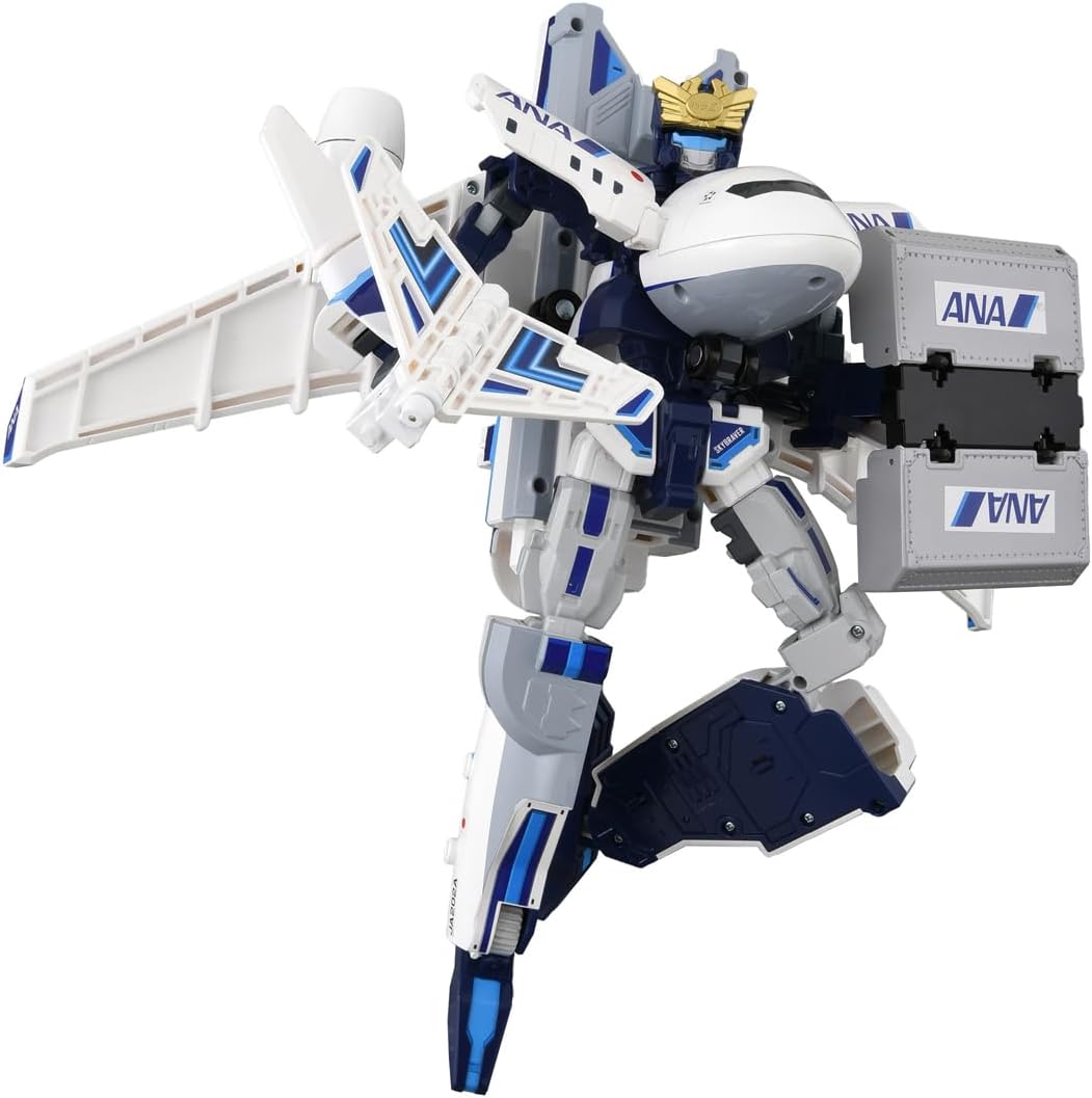 Takara Tomy Job Braver TJBDX DX Sky Braver ANA Jet Airplane Mini Car Toy for Ages 3 and Up