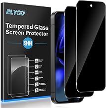 Privacy Screen Protector for Google Pixel 9A for Tempered Glass, Pack of 2 Anti-Spy Privacy Screen Protector, Tempered Glass Privacy Screen Protector, 9H Hardness, Scratch-Resistant, Bubble-Free