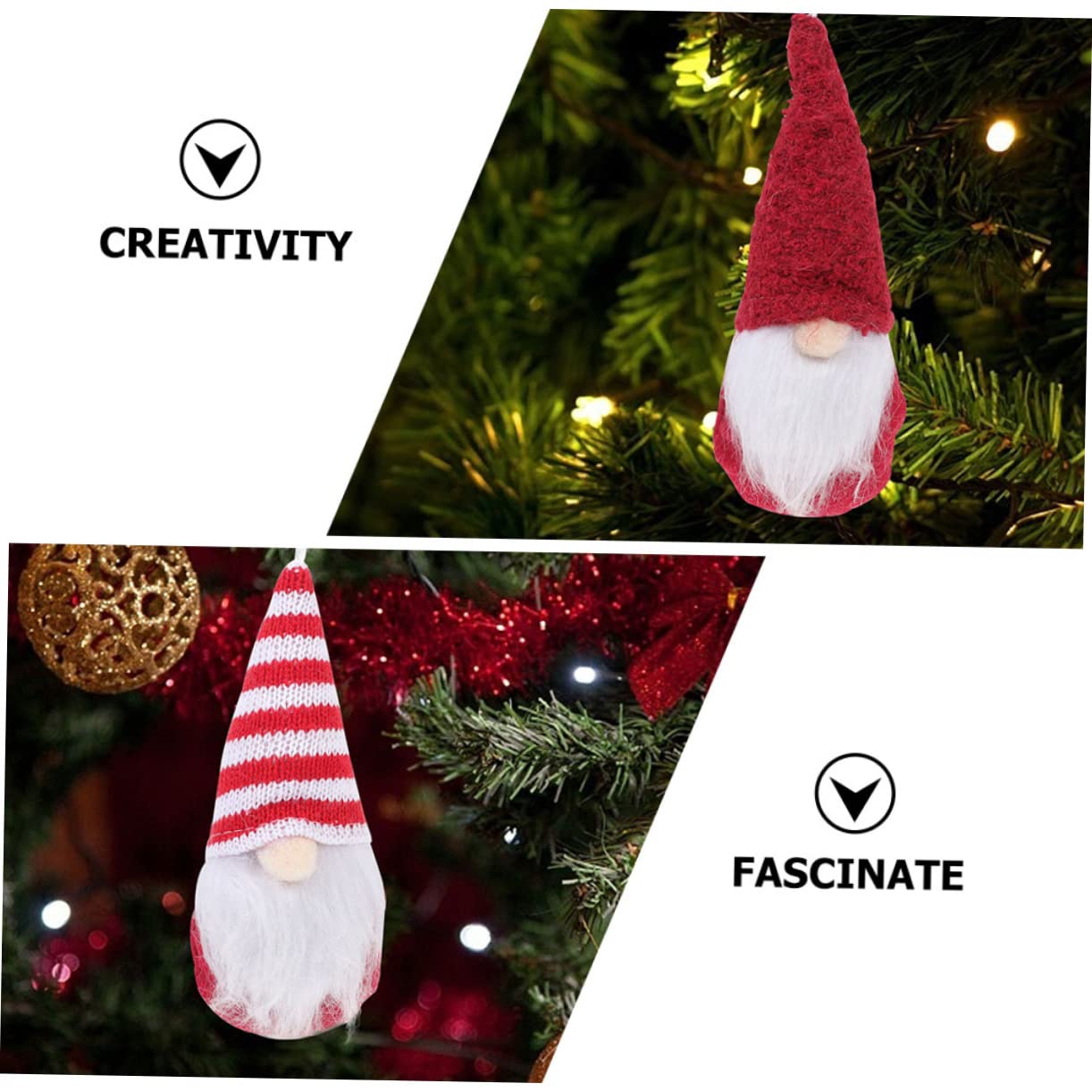 18 Pcs Poupée de Noël décor de GNOME Suspendu Ornements d'arbre de Noël GNOME Guy de Noel Pendentif Noel décoration poupées sans Visage de noël Beaux pendentifs de GNOME Chiffon Alipis