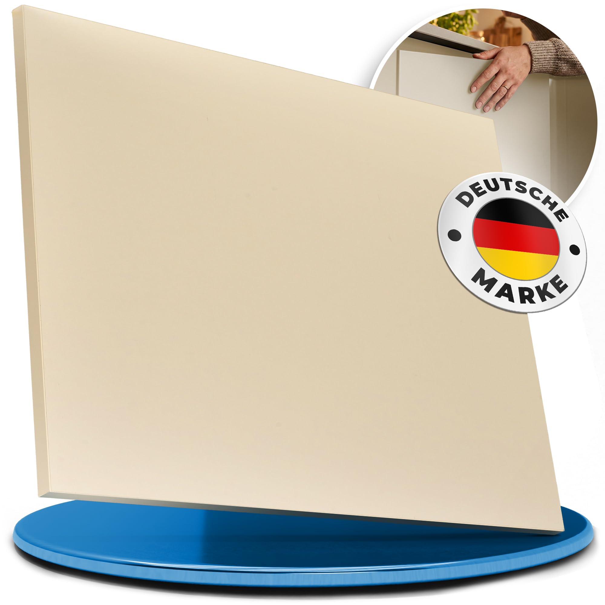 Avant de cuisine compatible avec IKEA METOD - Avec tableau de perçage d'origine pré-percé - Prêt à monter et sur mesure - Façade de qualité supérieure sur mesure - Fabriqué en Allemagne (beige, 40 x