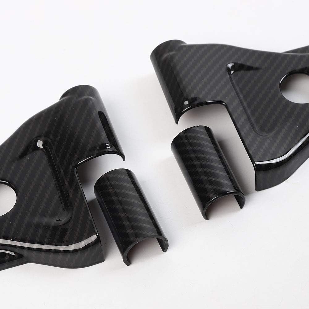 CheroCar JL JT Door Hinge Covers Protector Carbon Fiber Grain Decoration Kits Fits For 2018-2020 Jeep Wrangler JL JLU, for 2020 Jeep Gladiator JT, Exterior Accessories, 8Pack