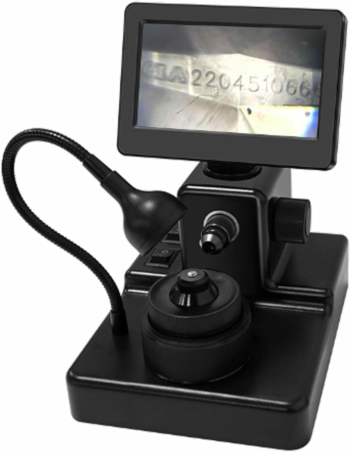 Diamond Digital Microscope, Diamond Girdle Viewer, 4.3 Inch LCD Screen, 50-1000 Times Magnification, for Jewelry Testing, Diamond Processing