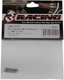 64 Titanium Turnbuckle 3 x 18mm (2 Pcs)Â /Â 3RacingÂ /Â 3RAC-TR318