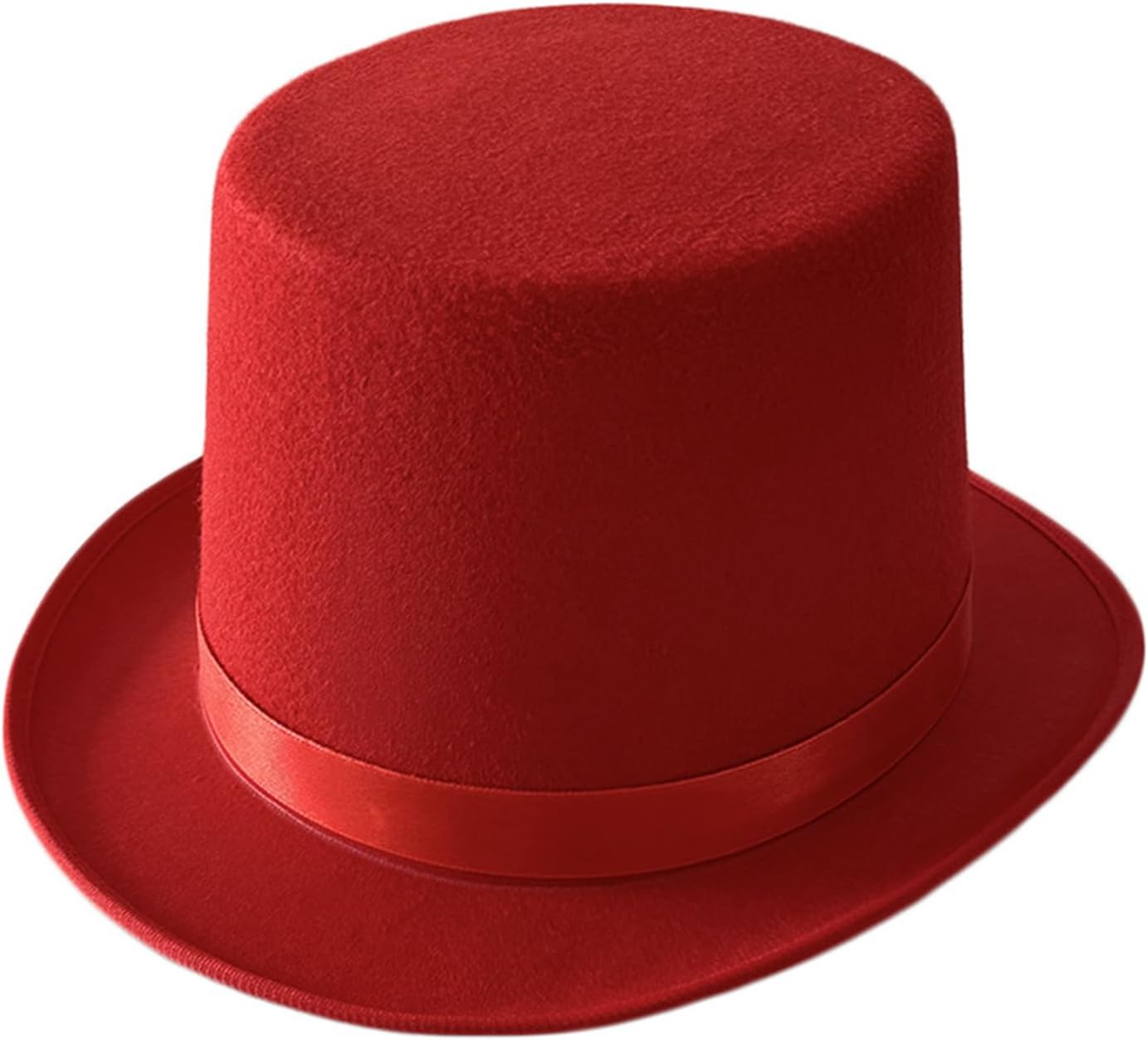Hat British Style Adult/Kids Flat Top Hat Prom Carnivals Party Costume Felt Magician Hat for Carnivals Show Rave Party - Image 2