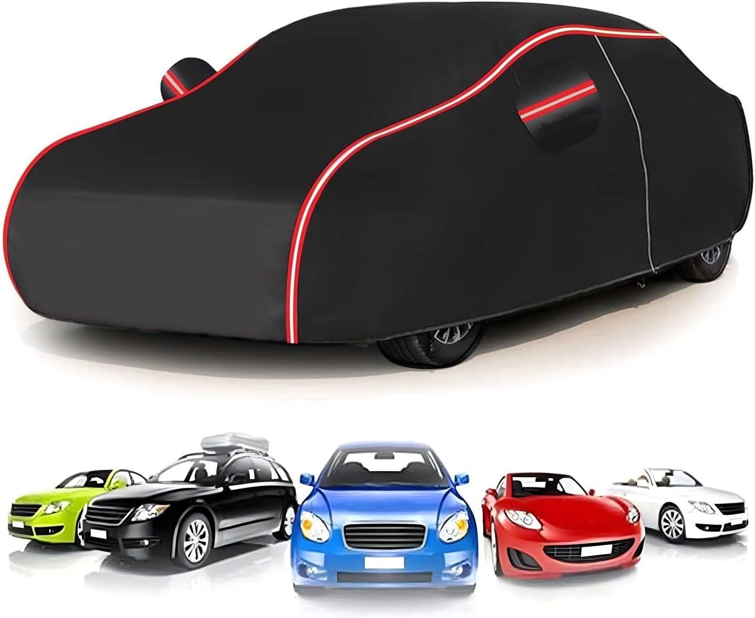 Car Covers for Rolls Royce Wraith (526.9 x 194.7 x 150.7cm),All-Weather Car Cover-Rain/Snow Resistant + UV Protection + Dustproof + Anti-Scratch,Windproof + Storage Bag
