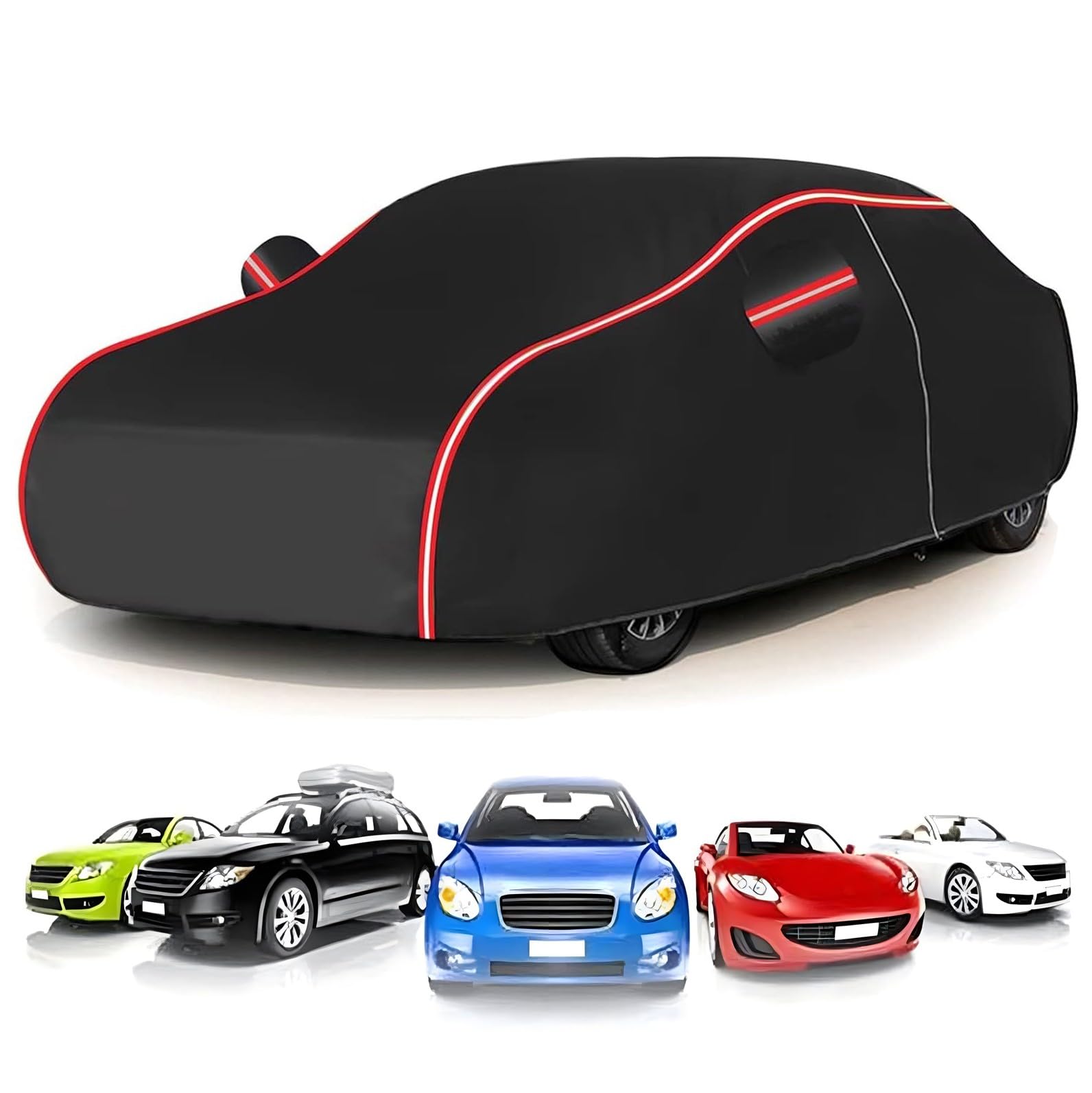 Car Covers for Buick Roadmaster Sedanet 1946 (551.5 x 199.6 x 165.6cm),Outdoor Vehicle Cover-Rain/Snow Resistant+UV Protection+Dustproof+Elastic Edging,Waterproof+Storage Bag