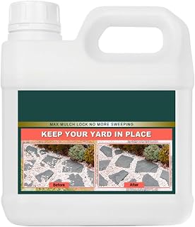 Gravel Glue - Strong Stone Binder, Durablee Adhesive Solution, Weather Resistant Sealer, Clear Liquid Formula | Garden Pathway for Driveway Entrance, Yard Courtyard, Residential Landscaping
