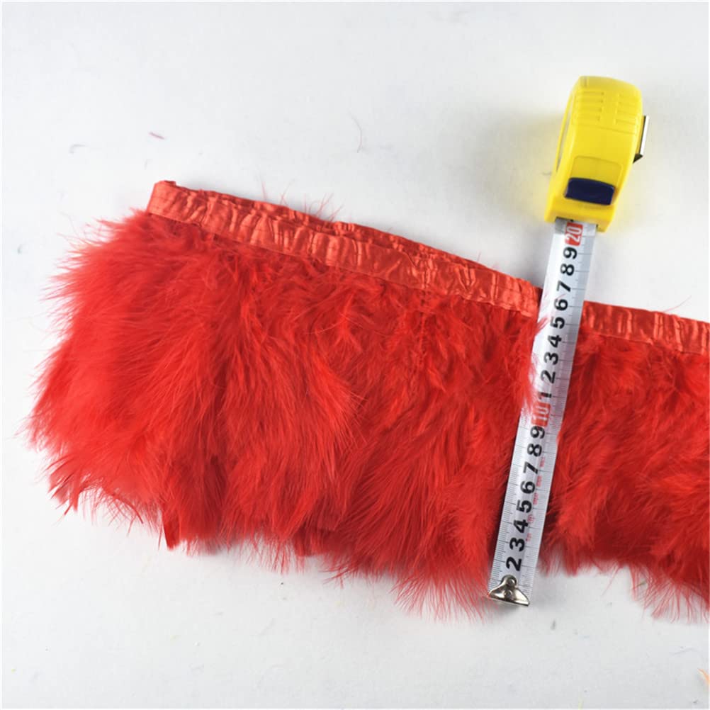 10Meters Fluffy Marabou Feather Trim Marabou Piume Per Artigianato Larghezza Nastro 6-20,3 cm Turchia Piuma Frangia Fai da te Decorazione di Nozze