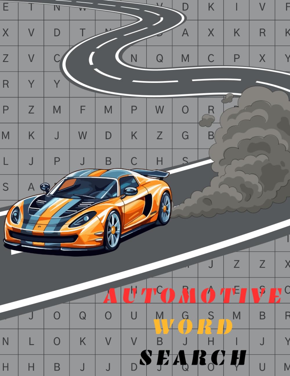 Automotive Word Search: Word Games for Car Lover | Cars Puzzels | Car Word Search
