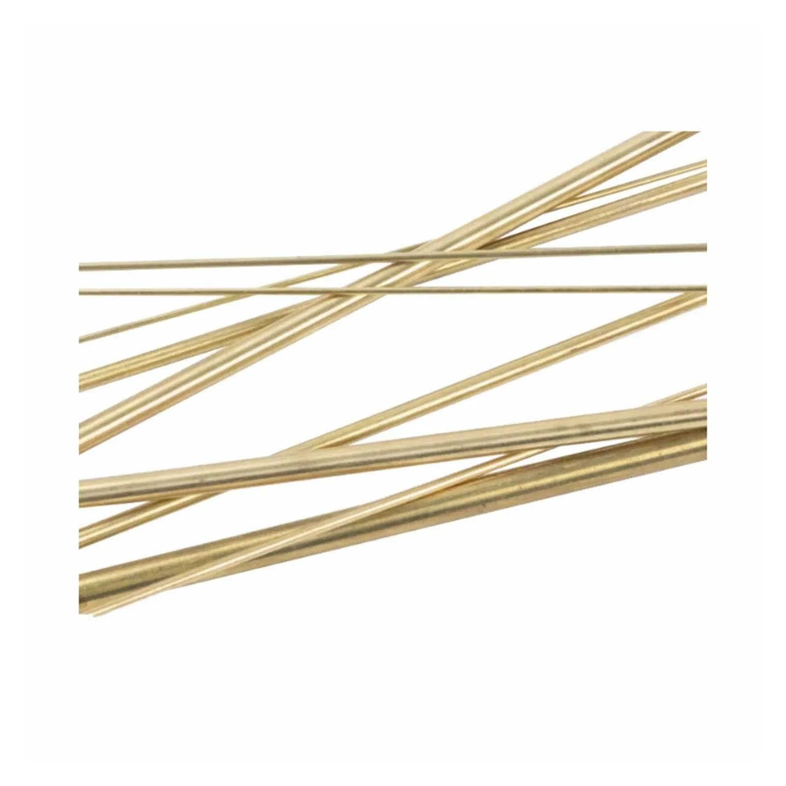 Messingstäbe H62 Messing Feinkupferstab/Massiver Rundstab 1,2,5,8, 3, 4 mm(1pcs 10mmX500mm)