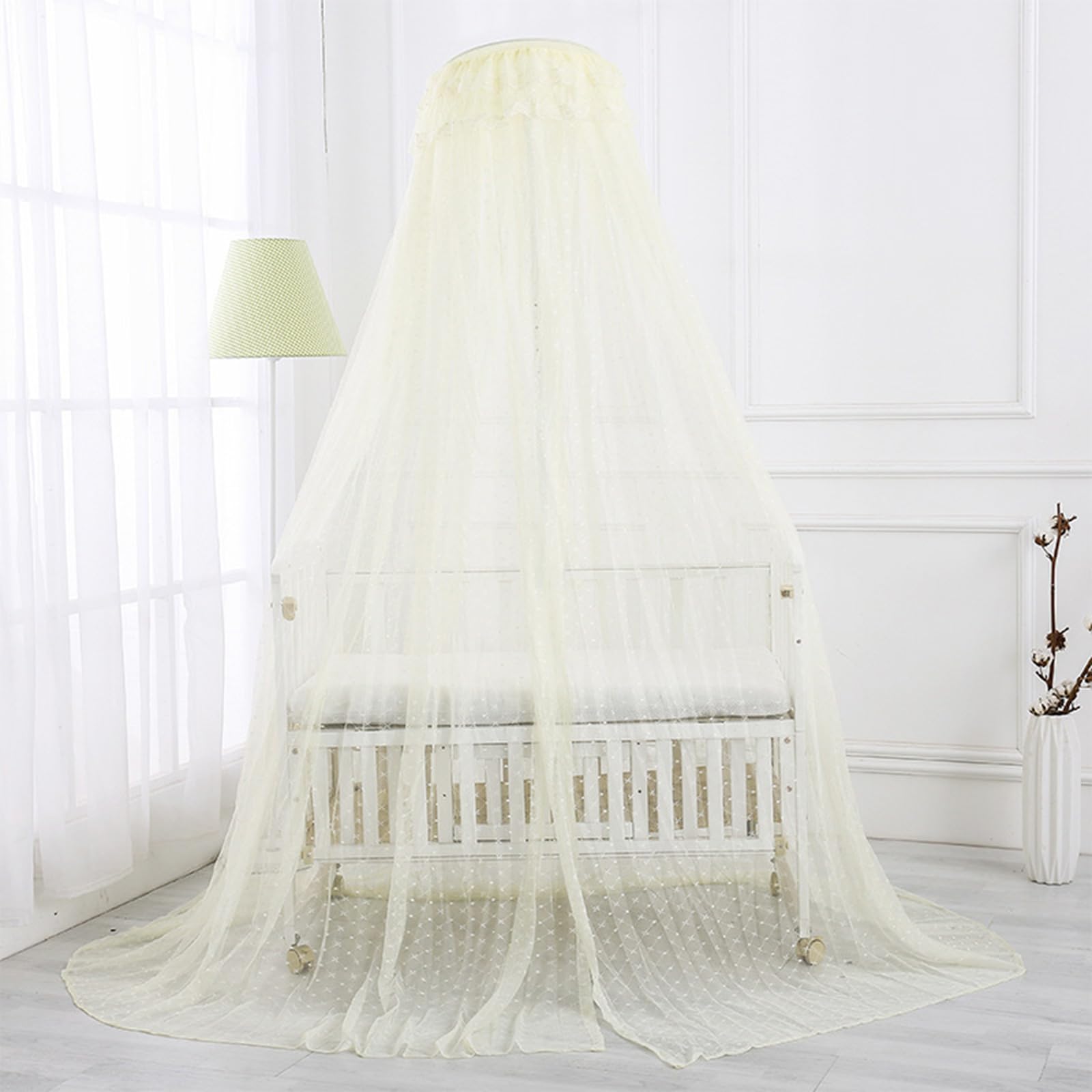 Zanzariera per culla, baldacchino per letto Camera dei bambini Tenda sospesa Copriletto Rete da gioco Tenda Decorazioni per bambini per culla per
