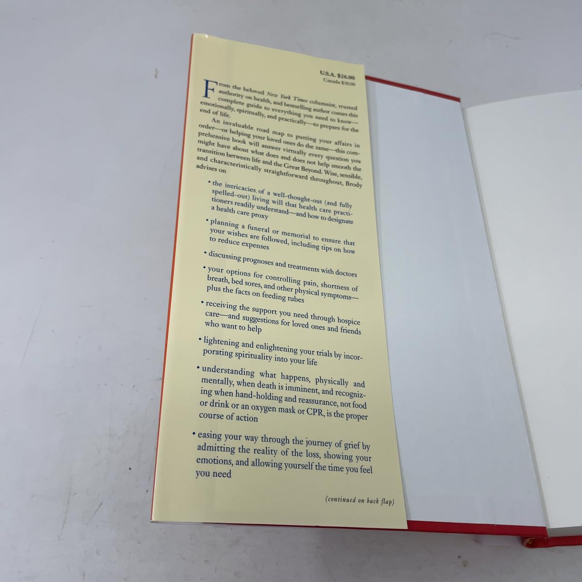 Jane Brody's Guide to the Great Beyond: A Practical Primer to Help You and Your Loved Ones Prepare Medically, Legally, and Emotionally for the End of Life