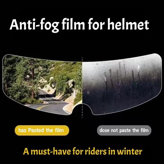 Motorcycle Helmet Anti-Fog Viewfinder Waterproof Durable Scratch Protection Lens Film