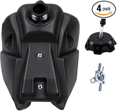 Replacement Plastic Fuel Gas Tank with Petcock and Cap For KLX110 KX65 DRZ110