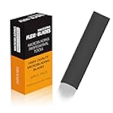 50PCS Black Flexible Microblading Eyebrow Disposable Needles U/C Shape 3D Embroidery Blades For Tattoo Manual Pen Microblade Nano Brows Hairstrokes Thinnest Needle in Market (18U-0.15MM)