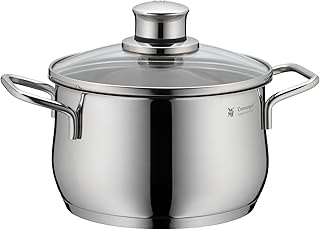 WMF cookware Ø 16 cm approx. 2l Diadem Plus pouring rim glass lid Cromargan stainle…