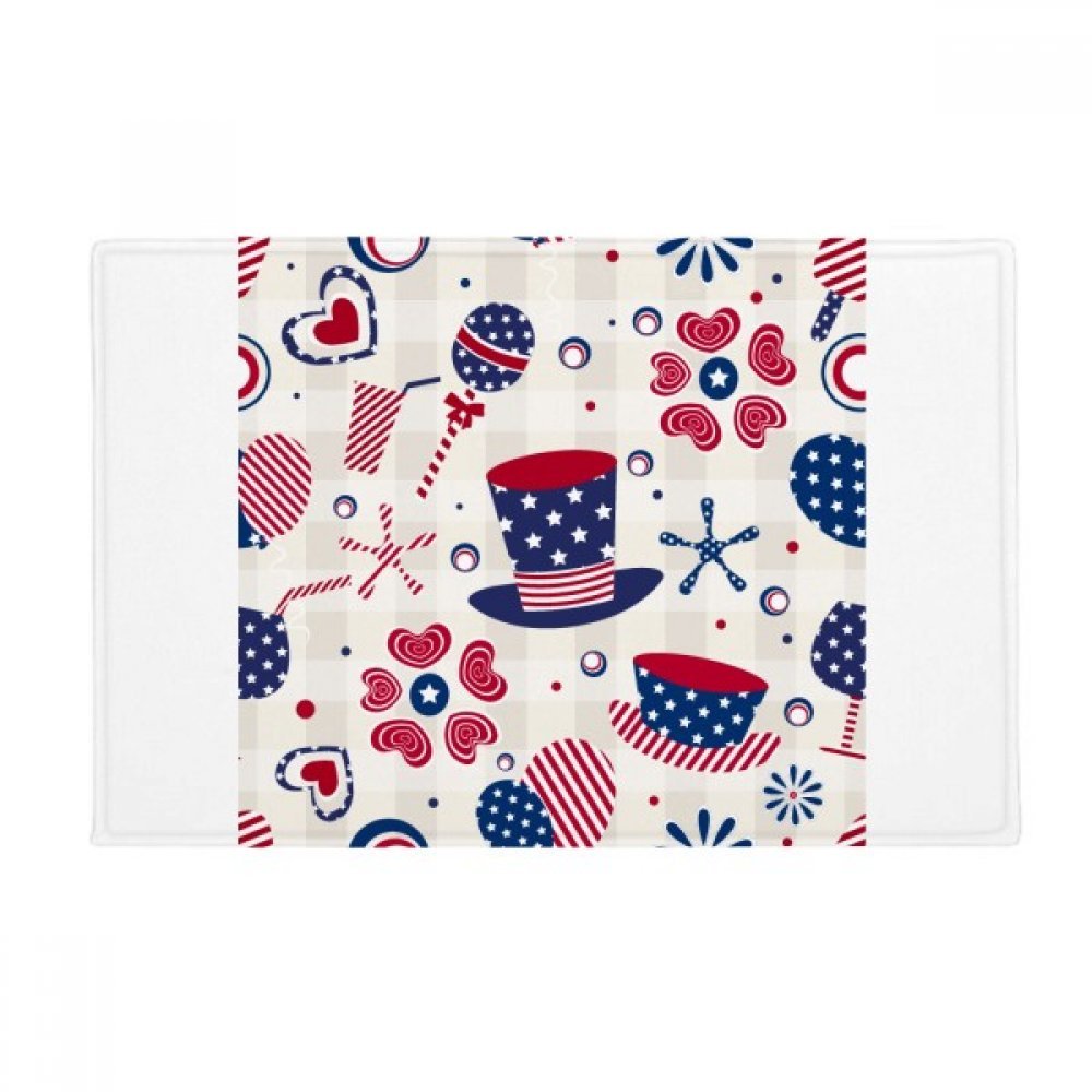 Tapis de sol cuisine usa hat drink love heart anti-slip porte