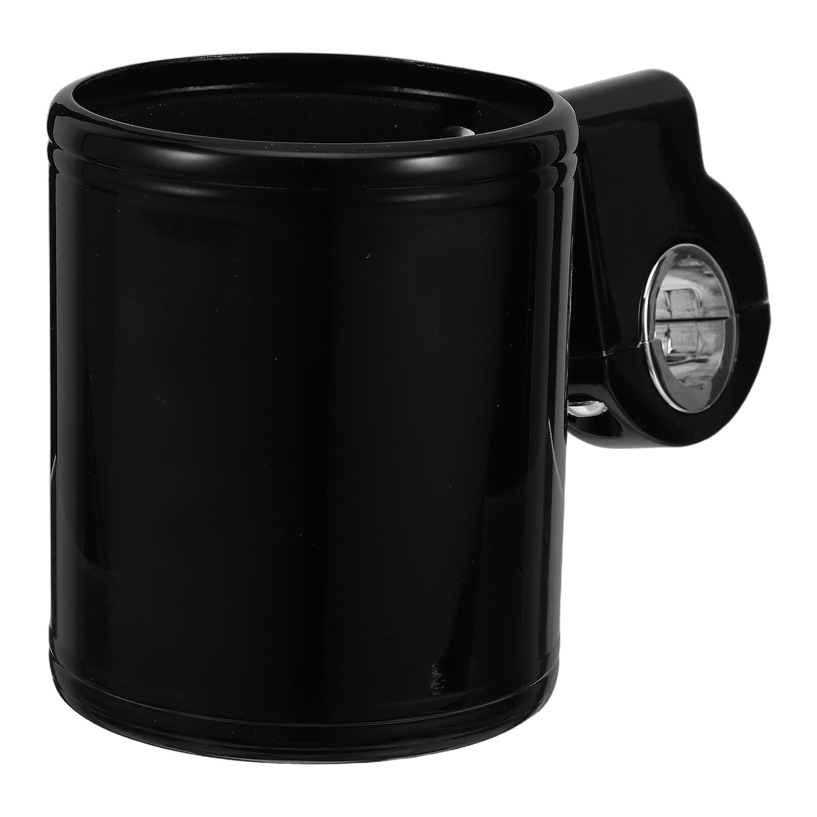 Abaodam Motorrad Getränkehalter Aluminium Schwarz Universelle Halterung für 78mm Flaschen Kompatibel mit Roller Fahrrad und Kinderwagen Lenkerbefestigung 7/8 1 1-1/4