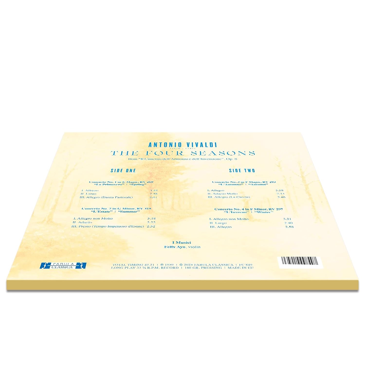 Vivaldi: The Four Seasons – Limited Splatter Edition