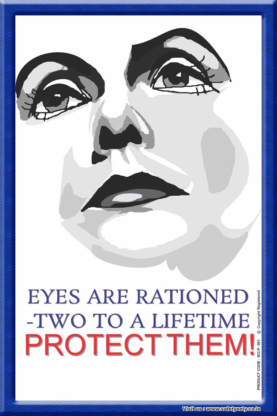 Dramatic Eye Safety Educational Decor | Protect Your Vision | Safety Awareness Wall Art (Multicolor, 2x3 Feet, Eco Vinyl - Unframed)-image-10