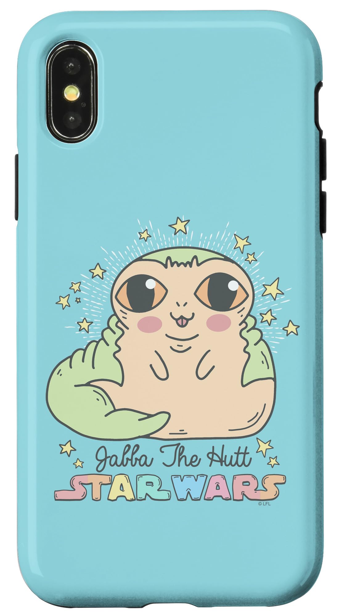 Coque iPhone X/XS Star Wars premium Jabba finition mate haute précision
