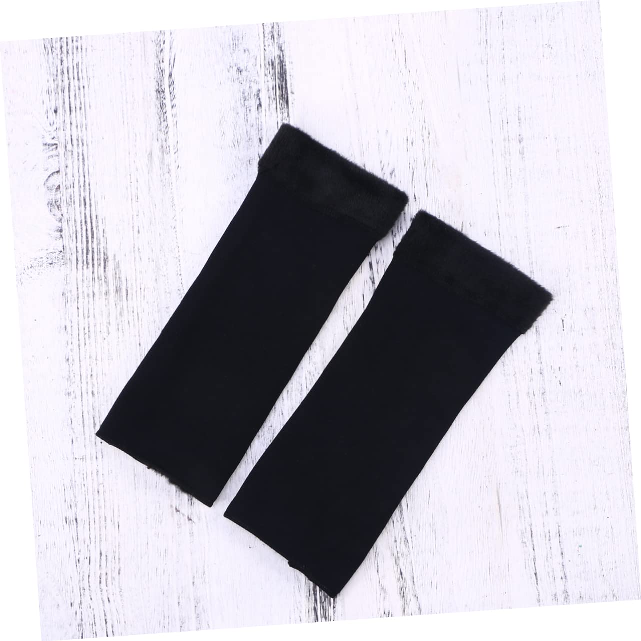 ORFOFE 2pcs Ergonomic Black Knee Pad Socks Extra Knee Brace for Men Women Protection