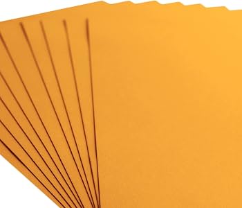Cartoncino Colorato Florence Liscia A4 – 10 Fogli, 216 Gsm, Giallo, Per Scrapbooking E Biglietti Fai-da-Te