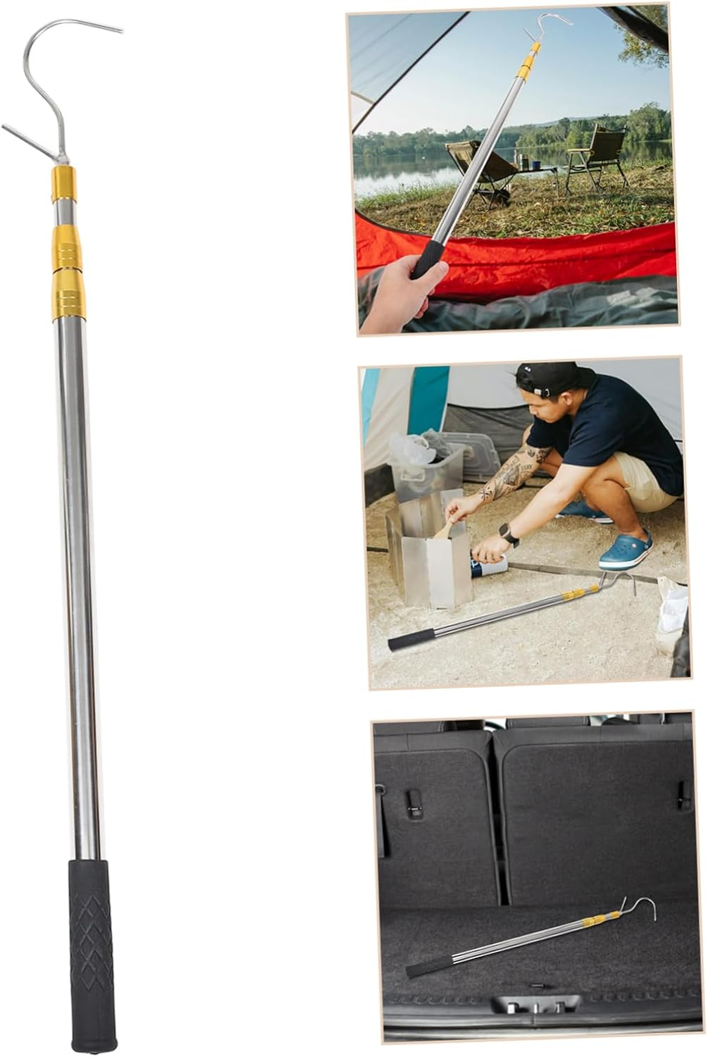 Portable Rv Awning Opener Lightweight Awning Pull Rod for Camping and Outdoor Activities Retractable