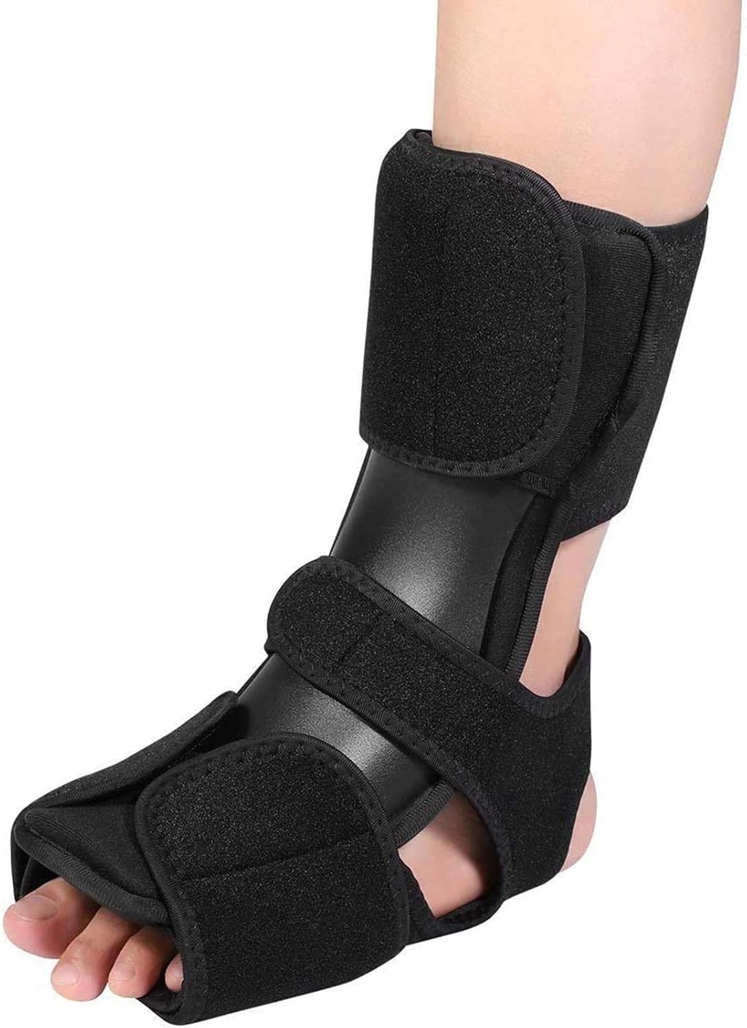 Férula Nocturna para Fascitis Plantar, férula de pie caído AFO, Soporte ortopédico Ajustable para Tobillo y pie, Soporte estabilizador para el Tratamiento de la Fascitis Plantar y tendinitis aquílea