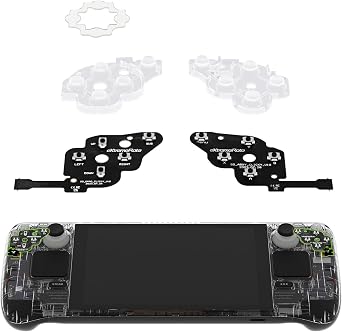 eXtremeRate Face Clicky Kit for Steam Deck Handheld Console, Custom Dpad View A B X Y Menu Keys Face Buttons Mouse Clicky Kit for Steam Deck LCD Console - WITHOUT Console