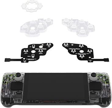 eXtremeRate Face Clicky Kit for Steam Deck Handheld Console, Custom Dpad View A B X Y Menu Keys Face Buttons Mouse Clicky Kit for Steam Deck LCD Console - WITHOUT Console